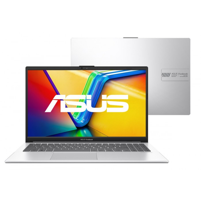 Notebook ASUS Vivobook Go 15 E1504GA-NJ438 , Intel Core i3, 8GB de RAM, 512GB SSD e Tela 15,6" Windows 11, Intel UHD Graphics Prata